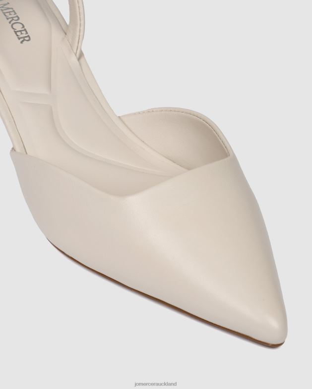 Jo Mercer Off White Leather Madison low heels Footwear 4624212