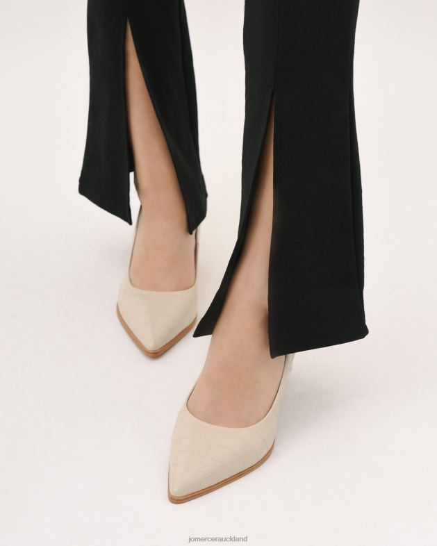 Jo Mercer Bone Croc Georgia mid heels Footwear 4624239