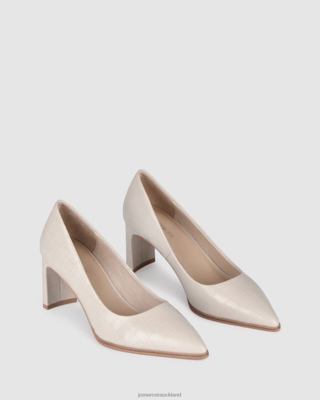 Jo Mercer Bone Croc Georgia mid heels Footwear 4624239