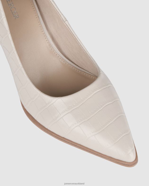 Jo Mercer Bone Croc Georgia mid heels Footwear 4624239