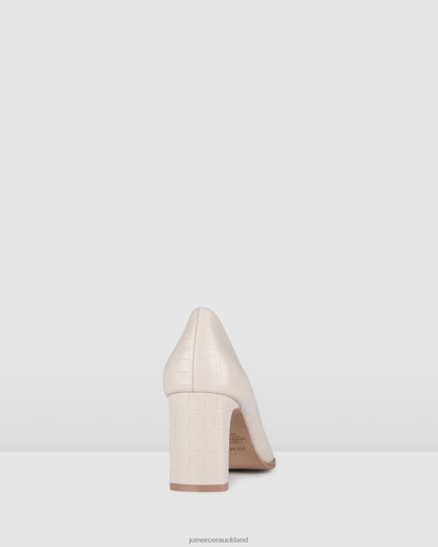 Jo Mercer Bone Croc Georgia mid heels Footwear 4624239