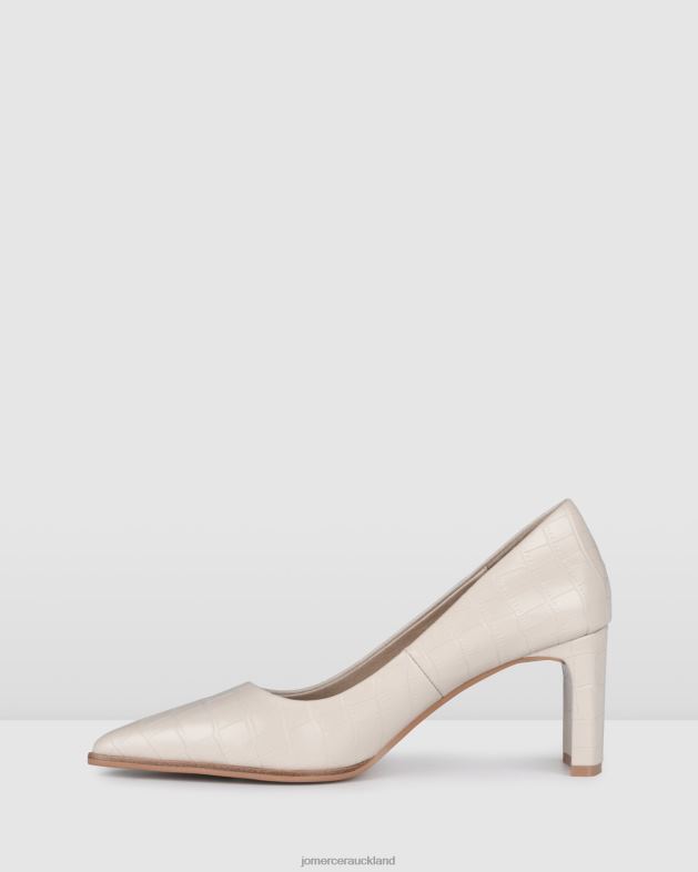 Jo Mercer Bone Croc Georgia mid heels Footwear 4624239