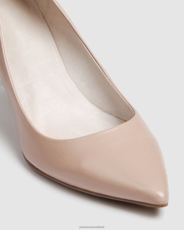 Jo Mercer Light Beige Leather Hostage mid heels Footwear 4624256