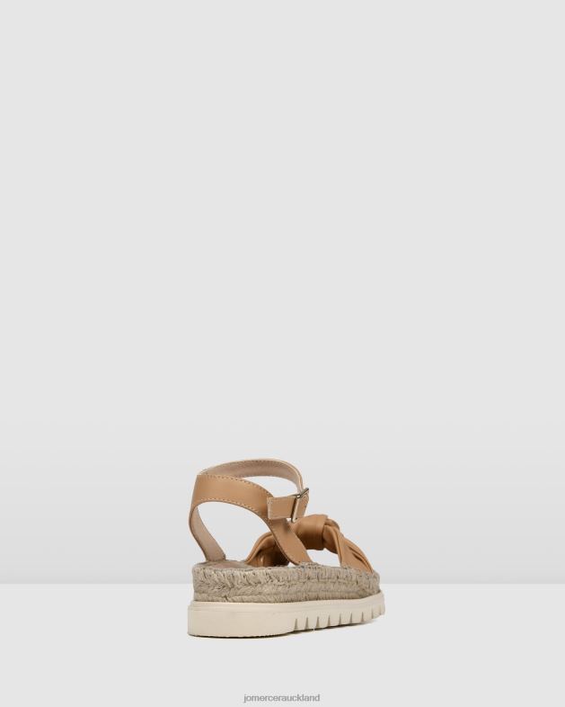 Jo Mercer Beige Leather Ivana flat espadrille sandals Footwear 46242289