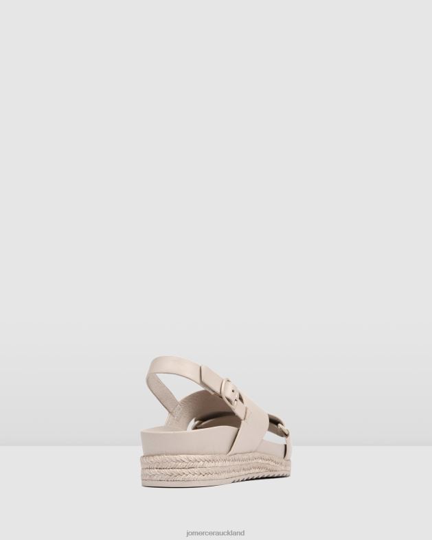 Jo Mercer Stone Leather Miles flat espadrille sandals Footwear 46242283