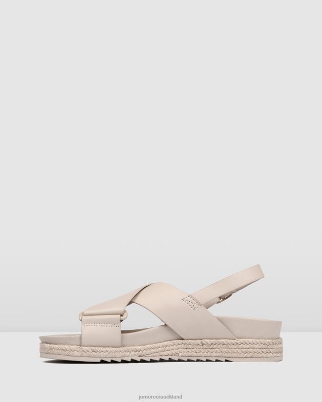 Jo Mercer Stone Leather Miles flat espadrille sandals Footwear 46242283