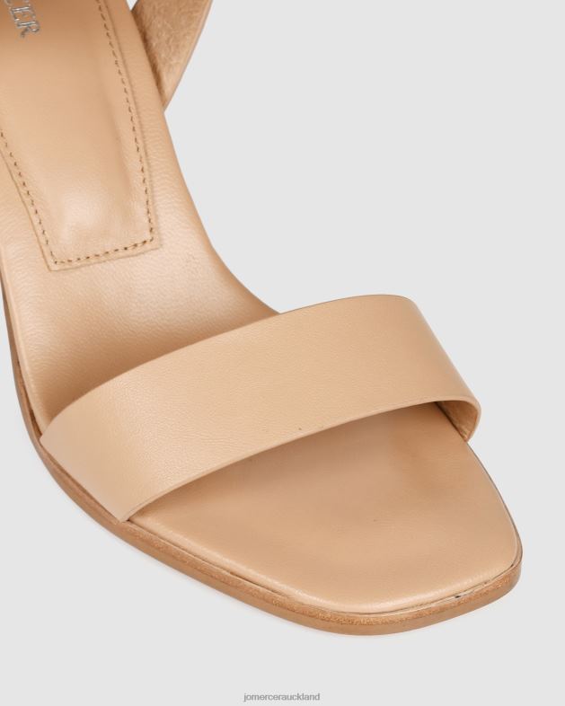 Jo Mercer Beige Leather Calais high heel sandals Footwear 46242104