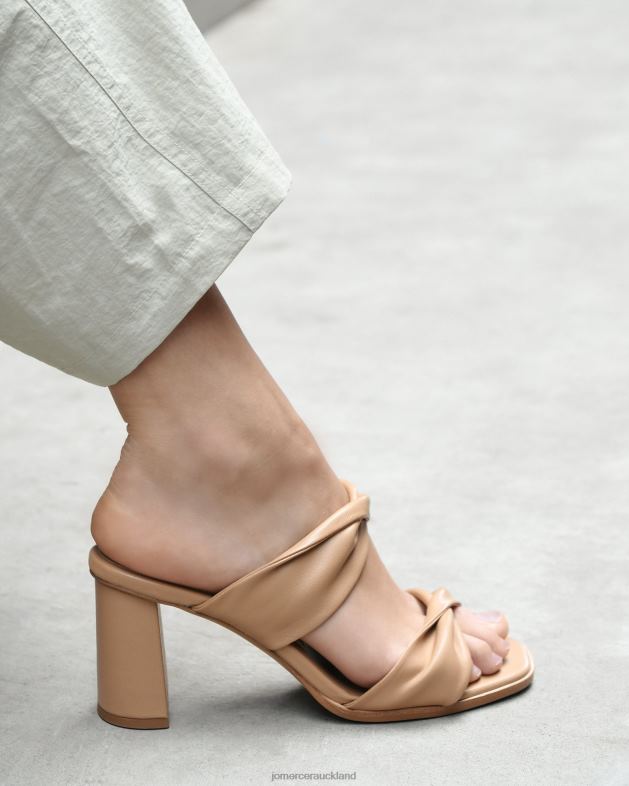 Jo Mercer Beige Leather Caylie high heel sandals Footwear 4624286