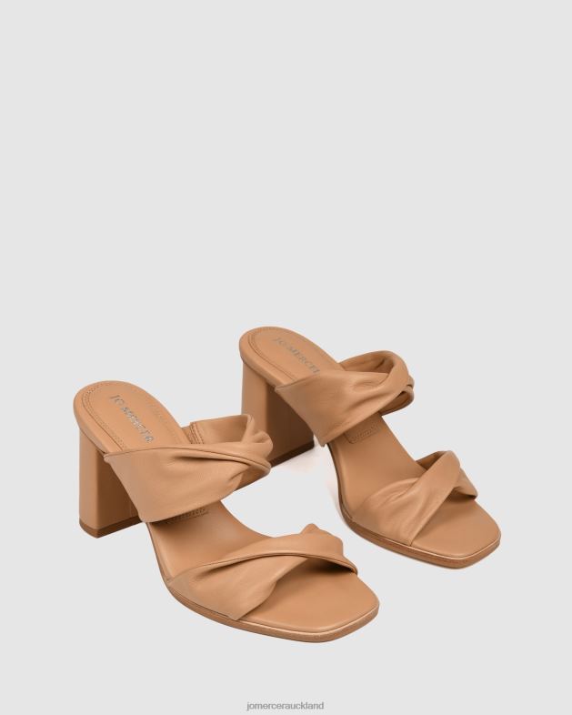 Jo Mercer Beige Leather Caylie high heel sandals Footwear 4624286