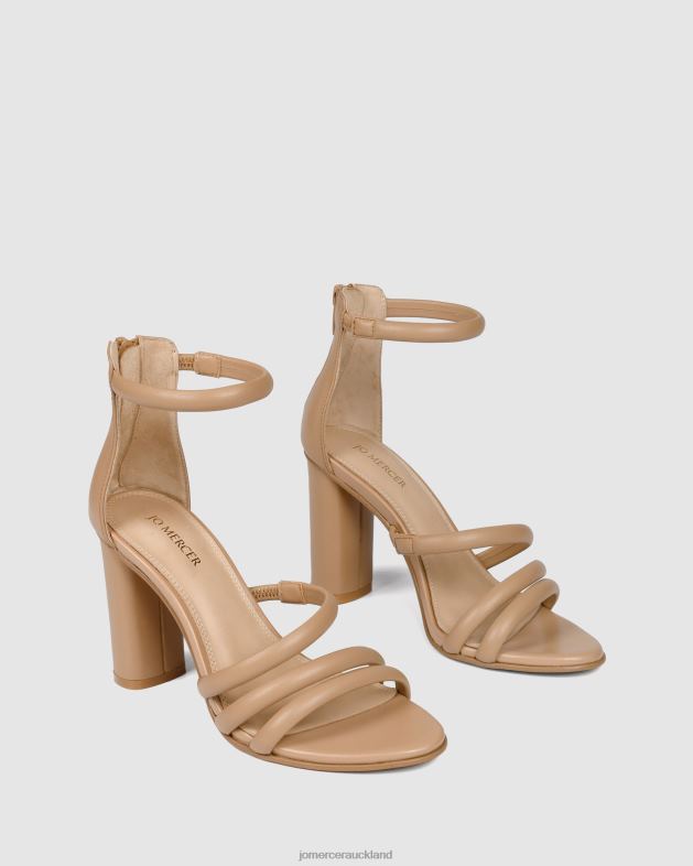 Jo Mercer Beige Leather Pippin high heel sandals Footwear 4624298