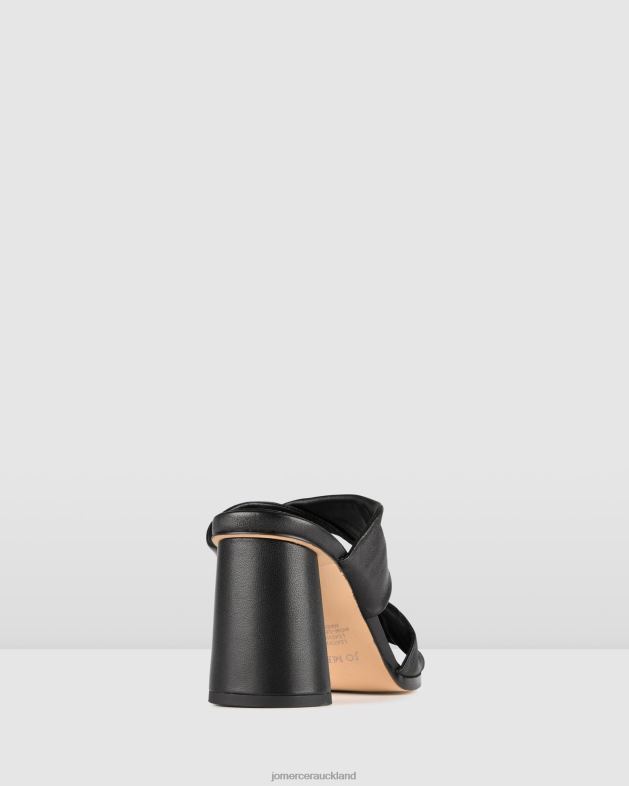 Jo Mercer Black Leather Caylie high heel sandals Footwear 4624285