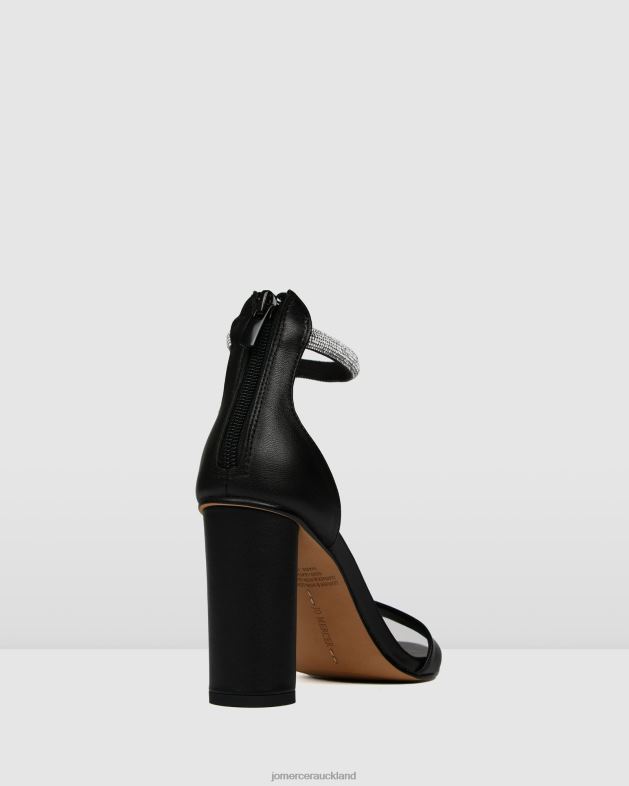 Jo Mercer Black Leather Preston high heel sandals Footwear 46242127