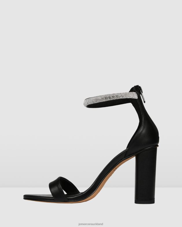 Jo Mercer Black Leather Preston high heel sandals Footwear 46242127