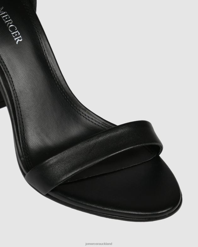 Jo Mercer Black Leather Preston high heel sandals Footwear 46242127