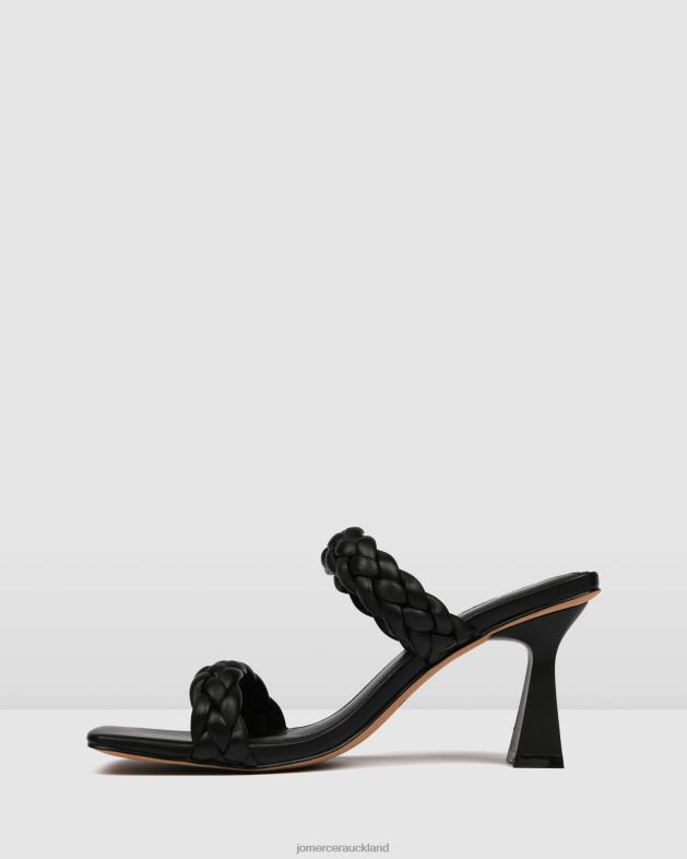 Jo Mercer Black Leather Zoe high heel sandals Footwear 46242111