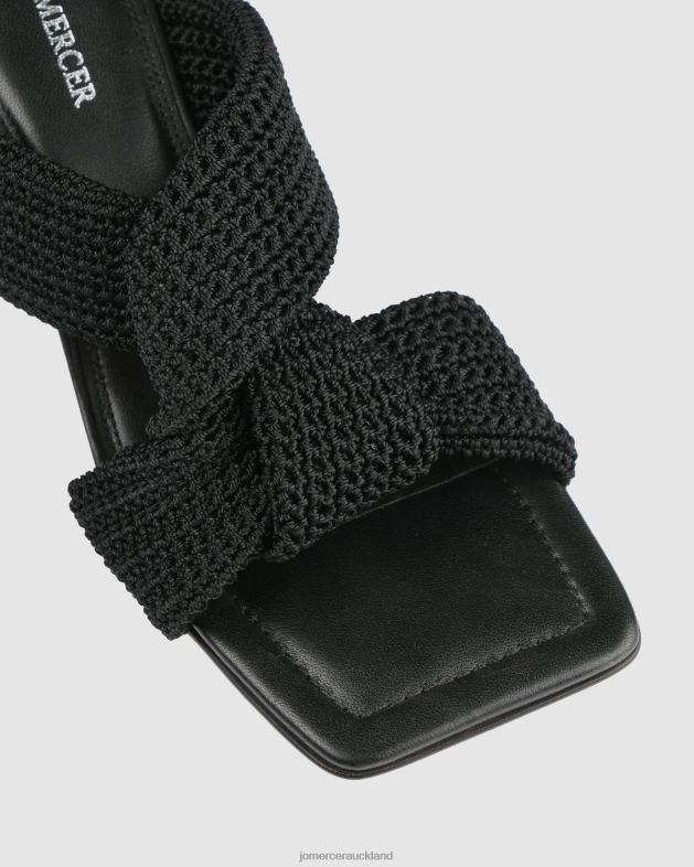 Jo Mercer Black Woven Kalene high heel sandals Footwear 4624283