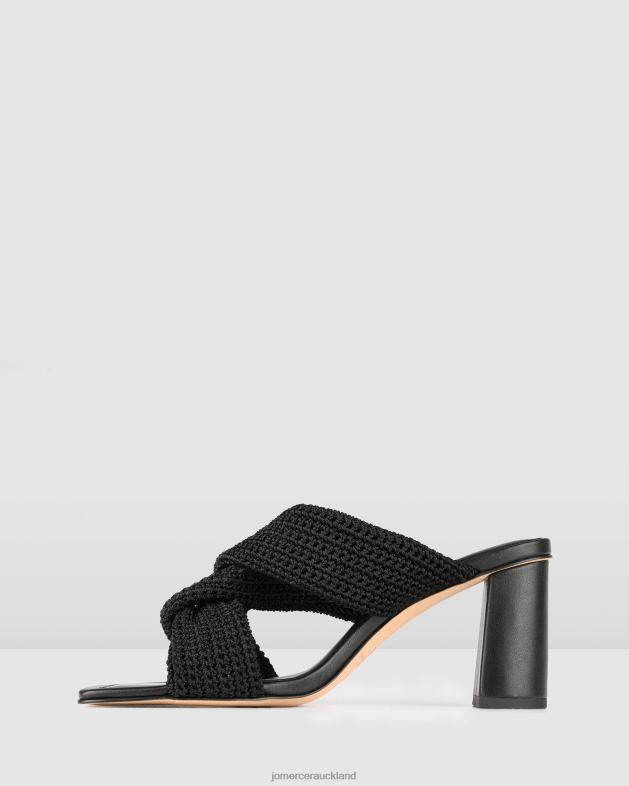 Jo Mercer Black Woven Kalene high heel sandals Footwear 4624283