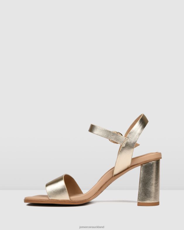Jo Mercer Gold Leather Calais high heel sandals Footwear 46242106