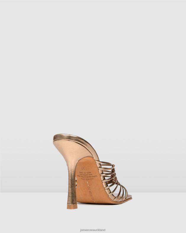 Jo Mercer Gold Leather Lynden high heel sandals Footwear 46242141