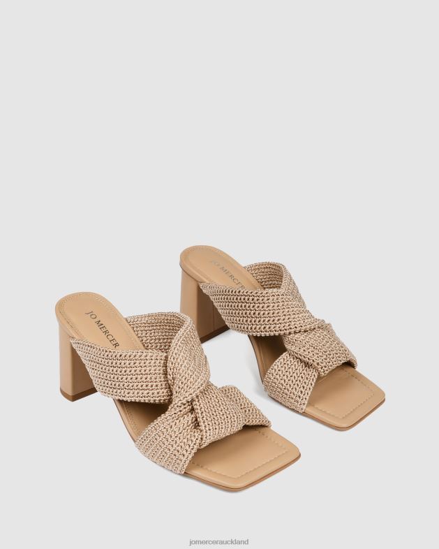 Jo Mercer Natural Woven Kalene high heel sandals Footwear 4624284