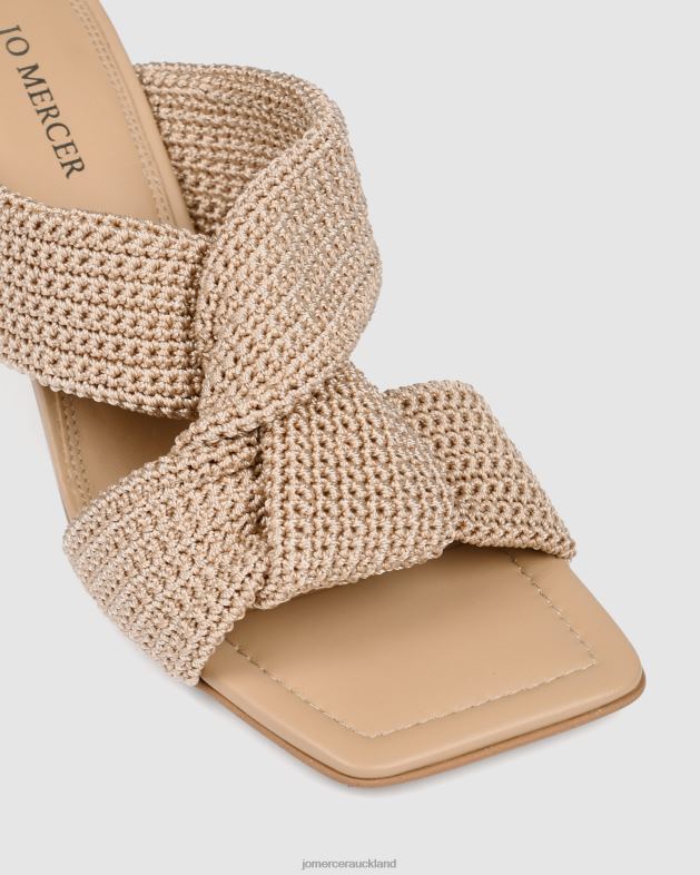 Jo Mercer Natural Woven Kalene high heel sandals Footwear 4624284