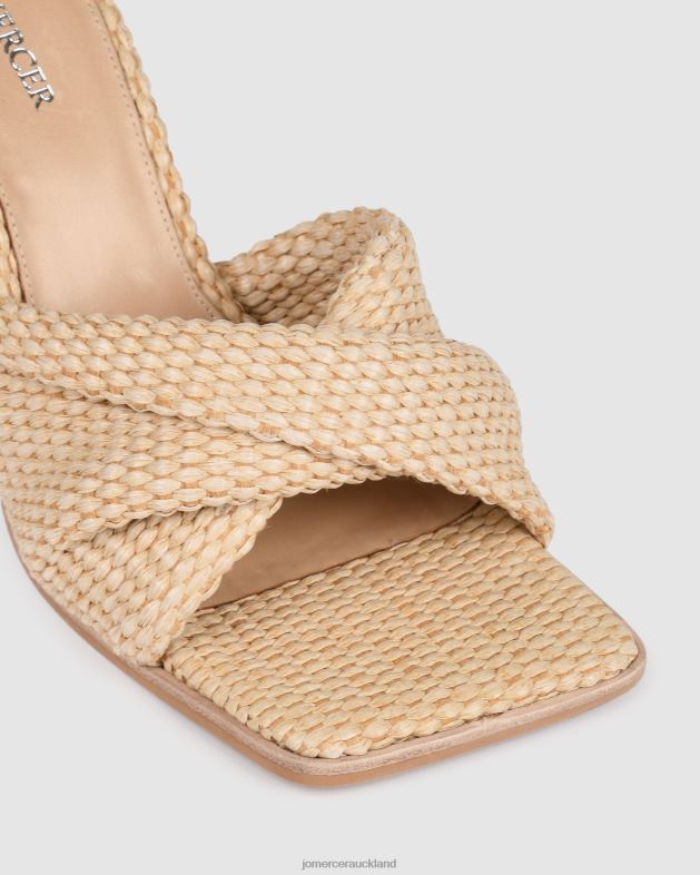 Jo Mercer Natural Woven Lana high heel sandals Footwear 46242109
