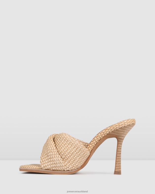 Jo Mercer Natural Woven Lana high heel sandals Footwear 46242109