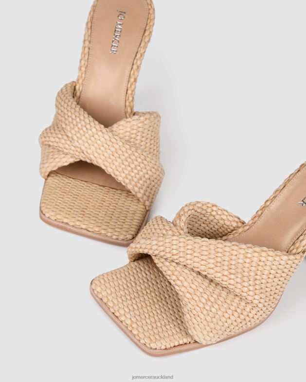 Jo Mercer Natural Woven Lana high heel sandals Footwear 46242109