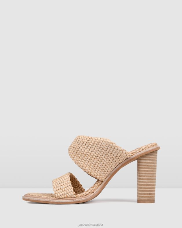 Jo Mercer Natural Woven Pomelle high heel sandals Footwear 46242108