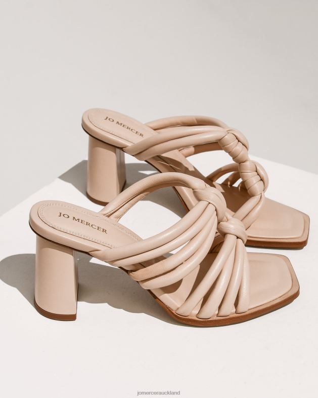 Jo Mercer Powder Pink Leather Cadena high heel sandals Footwear 46242119
