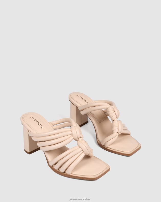 Jo Mercer Powder Pink Leather Cadena high heel sandals Footwear 46242119