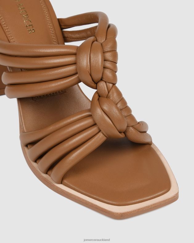 Jo Mercer Tan Leather Cadena high heel sandals Footwear 46242118