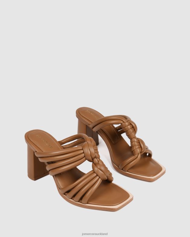 Jo Mercer Tan Leather Cadena high heel sandals Footwear 46242118