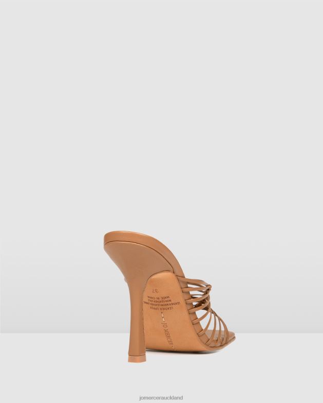 Jo Mercer Tan Leather Lynden high heel sandals Footwear 46242142