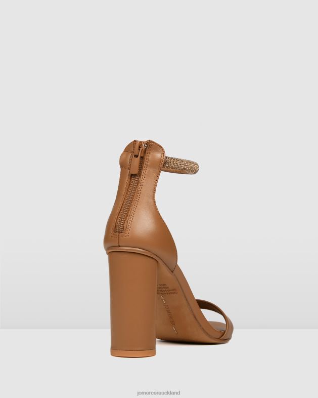 Jo Mercer Tan Leather Preston high heel sandals Footwear 46242128