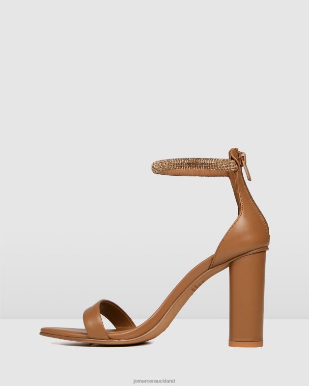 Jo Mercer Tan Leather Preston high heel sandals Footwear 46242128