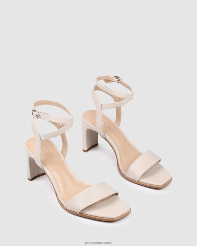 Jo Mercer Bone Leather Natsu mid heel sandals Footwear 4624242