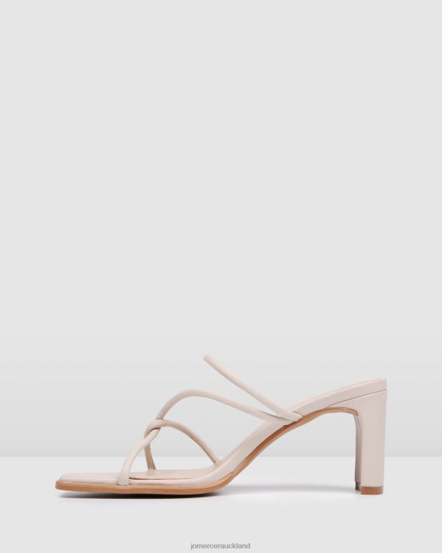 Jo Mercer Bone Leather Novi mid heel sandals Footwear 4624235
