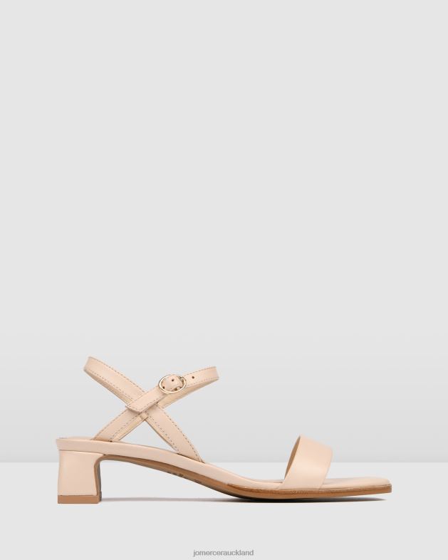 Jo Mercer Powder Pink Leather Reina mid heel sandals Footwear 4624273