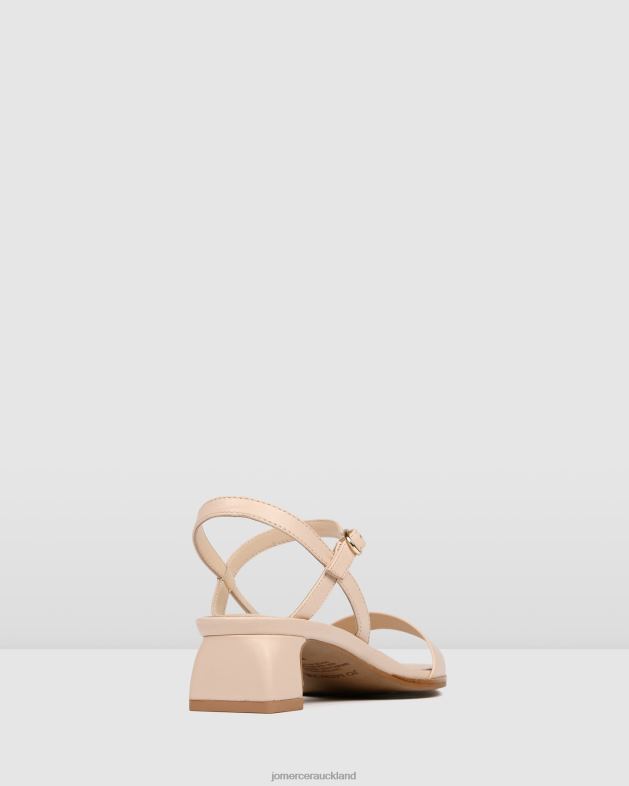 Jo Mercer Powder Pink Leather Reina mid heel sandals Footwear 4624273