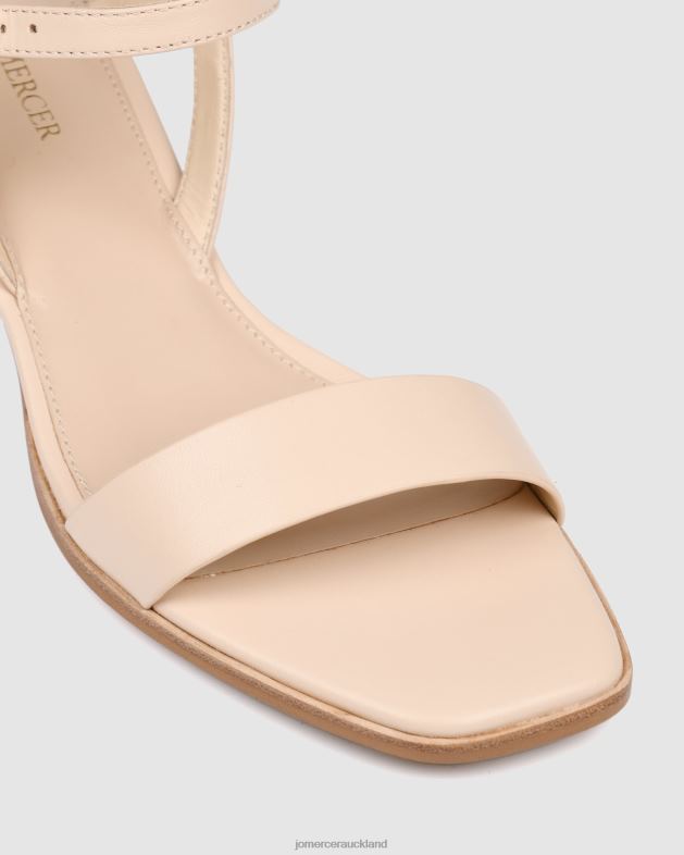 Jo Mercer Powder Pink Leather Reina mid heel sandals Footwear 4624273