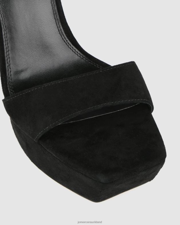 Jo Mercer Black Suede Delphina high heel platform sandals Footwear 4624291