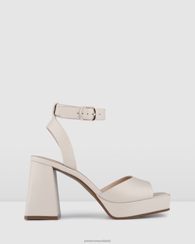 Jo Mercer Bone Leather Samantha high heel platform sandals Footwear 4624290