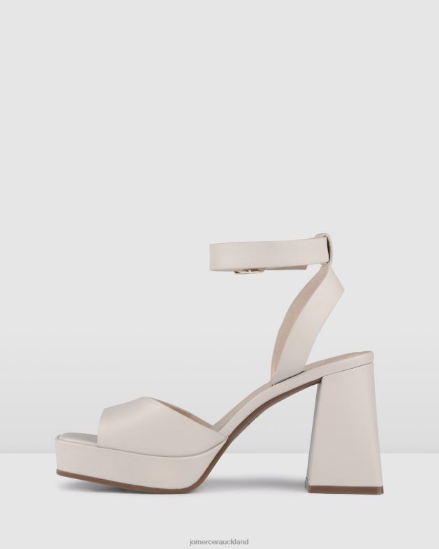 Jo Mercer Bone Leather Samantha high heel platform sandals Footwear 4624290
