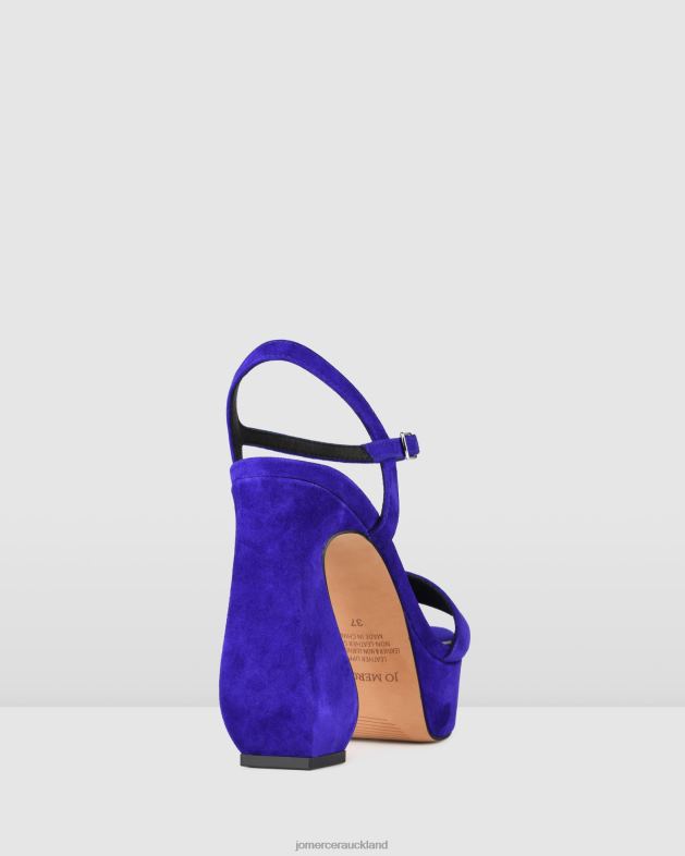 Jo Mercer Ultra Violet Suede Delphina high heel platform sandals Footwear 4624292