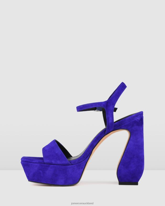 Jo Mercer Ultra Violet Suede Delphina high heel platform sandals Footwear 4624292