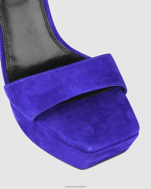 Jo Mercer Ultra Violet Suede Delphina high heel platform sandals Footwear 4624292