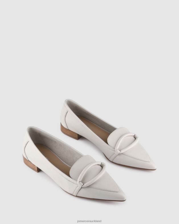 Jo Mercer Off White Leather Ainsley dress flats Footwear 46242194