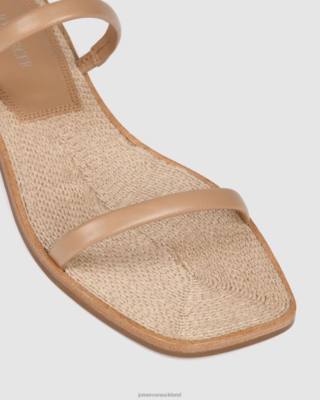 Jo Mercer Beige Leather Theodora flat slides Footwear 46242266