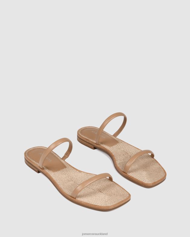 Jo Mercer Beige Leather Theodora flat slides Footwear 46242266